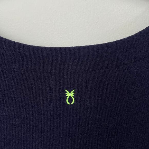 NWT Dudley Stephens Crescent Beach Cover Up Terry Cloth Resort Navy Blue Size XL - Picture 6 of 9